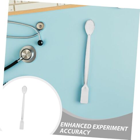 Mipcase 10pcs Stainless Steel Micro Lab Spoons Double-Ended Sampling and Mixing Spatulas Wear-Resistant Laboratory Measuring Scoops for Powders and Fillers in Kuwait