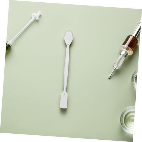 Mipcase 10pcs Stainless Steel Micro Lab Spoons Double-Ended Sampling and Mixing Spatulas Wear-Resistant Laboratory Measuring Scoops for Powders and Fillers in Kuwait