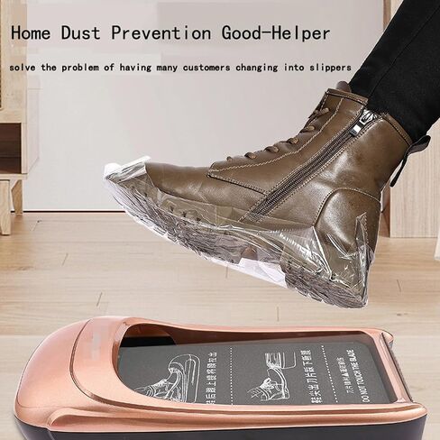 Auto Shoe Cover Dispenser Shoe Film, Disposable Plastic Wrap Refill Roll, Subtitle for House Floor and Carpet Daily Protect(A 1Roll*3.5CM+16CM) in Kuwait