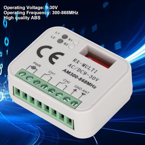 Universal Remote Control Switch, 9 to 30V 300 to 868MHz Multifrequency Remote Switch Module, 2 Way Remote Control Switch Module, Yanmis81wsgv0742 in Kuwait