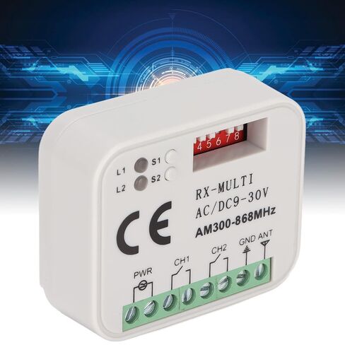 Universal Remote Control Switch, 9 to 30V 300 to 868MHz Multifrequency Remote Switch Module, 2 Way Remote Control Switch Module, Yanmis81wsgv0742 in Kuwait
