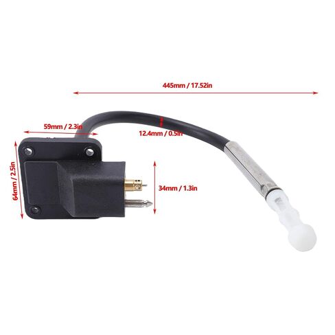 Tnfeeon Fuel Meter Assembly, Plastic Metal Rubber Marine Outboard Fuel Gauge 6YJ 24260 00 for 12L 24L Portable Boat Tank, Direct Replacement with Gasket Screw for Fishing Boats in Kuwait
