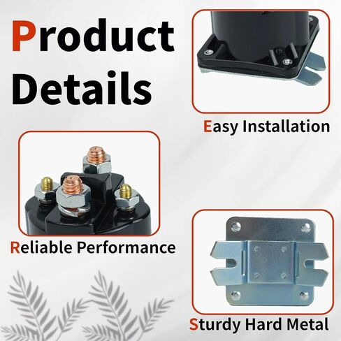 Dump Trailer Solenoid 12V Compatible with Monarch Bucher 07522 Kit, 4 Terminal 100 Amp Intermittent Duty Solenoid Relay for 391-2-C 190107 070009 SAZ-4201GJ SAZ4201GJ 7522 SAZ-4201ER in Kuwait