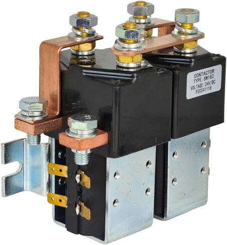 XYZIL 24V 200A SW182 Motor Reversing Contactor Solenoid Compatible with Albright SW102B-1 SW182-4 w/Bracket SPDT for Electric Vehicle Truck Airport Tractor in Kuwait