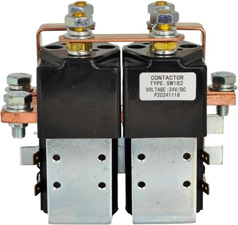 XYZIL 24V 200A SW182 Motor Reversing Contactor Solenoid Compatible with Albright SW102B-1 SW182-4 w/Bracket SPDT for Electric Vehicle Truck Airport Tractor in Kuwait