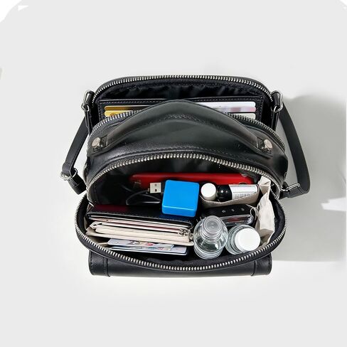 Genuine Leather Glasses Crossbody for Women, Multi-functional built-in, Crossbody&Handbag bag, travel and everyday use in Kuwait