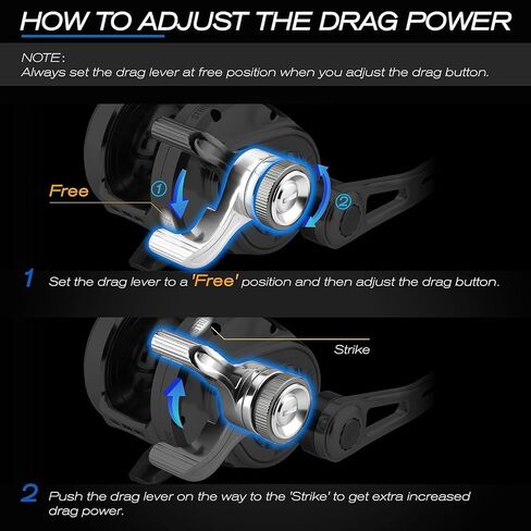 GOMEXUS Slow Pitch Jigging Reel LS20 CNC All Aircraft Grade Aluminum Body Lever Drag Right Hand Conventional Reel in Saudi Arabia