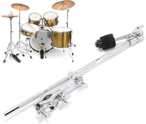 Cymbal Boom Arm, Adjustable Drum Cymbal Arm with Felt Pad Drum Set Mounting Clamp Extension Mount Hardware Accessory for Drummer in Kuwait