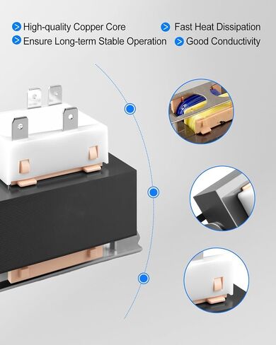 HT01CN241 40VA HVAC Control Transformer, 208/240V to 24V Furnace Transformer Replacement Compatible with Carrier Tempstar Heil Comfortmaker Arcoaire ICP Payne, Replaces 1172028 BE28316007 in Kuwait