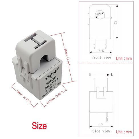 2 قطعة SCT006 20A 25mA غير الغازية سبليت الأساسية محول الحالي 0-20A فتح إغلاق محول الاستشعار (20A 25mA) in Kuwait