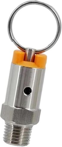 predolo Keg Pressure Relief Valve 304 Stainless Steel Pressure Release Valve 1/4 Inch Male NPT Thread Compact Keg Fitting Suitable for Brewi, 35 psi in Kuwait