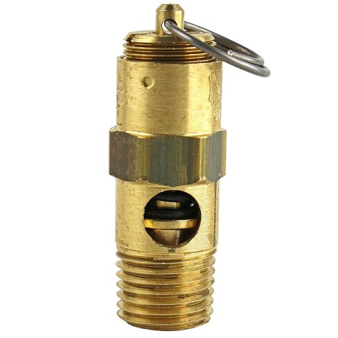 70 PSI Air Compressor Safety Relief Pop Off Valve Solid Brass 1/4" Male NPT USA in Kuwait