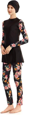 Modest Swimwear Long Sleeve Swimsuit Bathing Suit Beachwear Costume in Kuwait