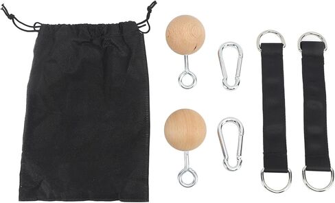 مجموعة كرات سحب لتدريبات قوة الذراع الخشبية للصالة الرياضية المنزلية والسفر واللعب، مصنوعة من مادة الزان in Kuwait