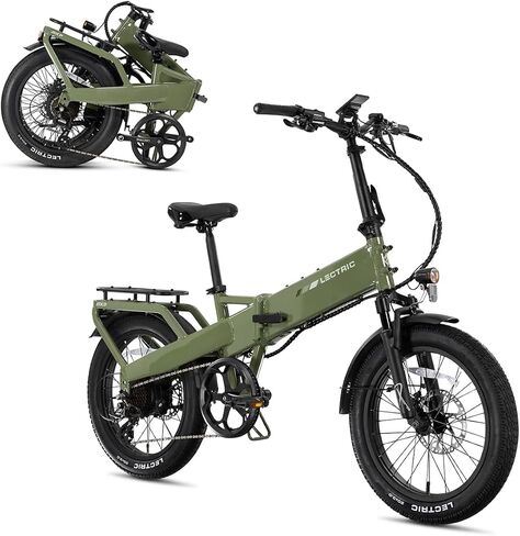 دراجة LECTRIC XP4 750 قابلة للطي للبالغين، أخضر صنوبر - دراجة إلكترونية خفيفة الوزن مع بطارية 48 فولت نطاق 85 ميل، ذروة طاقة 28 ميل في الساعة 1310 وات، فرامل هيدروليكية، شاشة TFT، 5 أوضاع ركوب وخانق in Kuwait