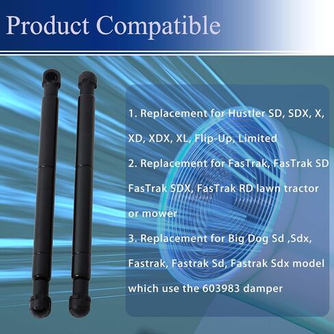2-PCS 603983 Steering Control Damper Shock Absorber Replacement for Hustler FasTrak SD, SDX, X, XD, XDX, XL, Replace 603983 P10117 P7124 in Kuwait
