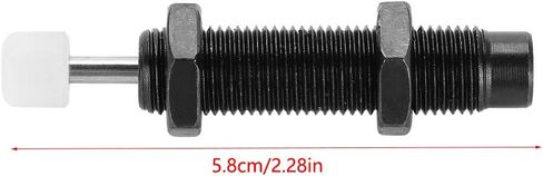 M10 x 8mm Stroke Pneumatic Shock Absorber for Automated Mechanical Operations with Self-Pressure-Regulation Function, Black in Kuwait