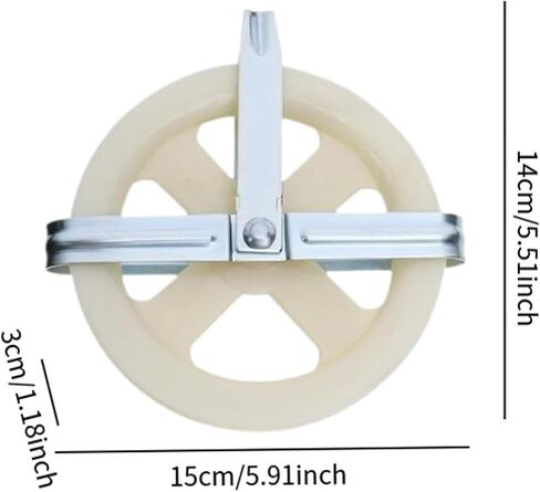 Clothesline Pulley Outdoor Hanging Puller Nylon Rope Retractable System PP Iron Mechanism Suitable for home decoration wire in Kuwait