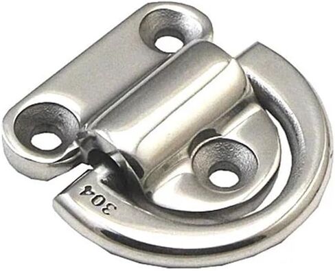 Stainless Steel 304 Pull Ring D-Ring Industrial Handle Marine Cable Holder Rope Fixing Lifting 1Pcs(3250-74-304sus) in Kuwait