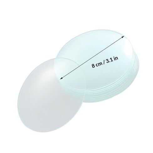 10pcs 80mm Glass Laboratory Beaker Covers Chemical Experiment Watch Surfaces Lab Glassware Accessories for Scientific Research in Kuwait