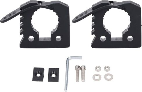 1 Pair Quick Release Rubber Clamp Shovel Holder with Mount for Trucks UTV ATV Offroad Tools, Clamp Mounting Bracket for Work Vehicles in Kuwait