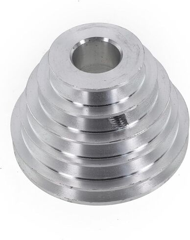 2-Pack Aluminum Pagoda Pulley Wheels for Benchtop Drill Press, 14mm and 22mm Bore 5-Step Transmission Sheaves for A-Type V-Belt, M8 Set Screw Motor Adapter Kit(2pcs set) in Kuwait