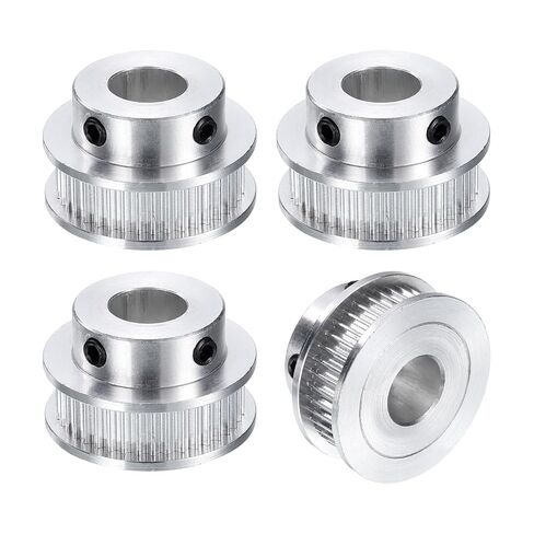uxcell 4pcs GT-2 40T Pulley Synchronous Wheel 10mm Bore, Aluminum Timing Pulley 40 Teeth, Fit Width 6mm Timing Belt for 3D Printer CNC Machine in Kuwait