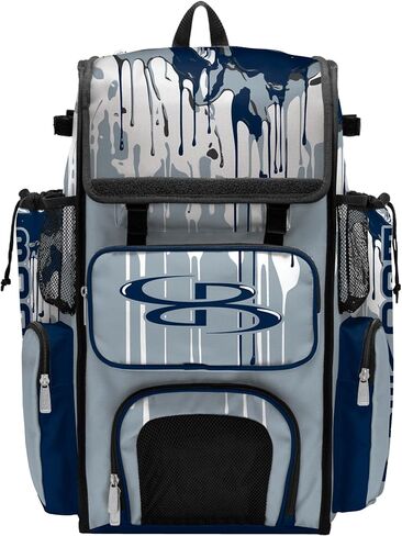 Boombah Superpack Bat Bag - Backpack Version (no wheels) - Holds 4 Bats - Graffiti Drip - Multiple Color Options in Kuwait