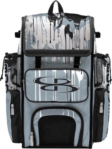 Boombah Superpack Bat Bag - Backpack Version (no wheels) - Holds 4 Bats - Graffiti Drip - Multiple Color Options in Kuwait