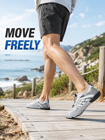 Water Shoes Mens Womens Quick Drying Barefoot Shoes Aqua Swim Beach Shoes for Unisex Pool Boating Surfing Diving Sport in Kuwait