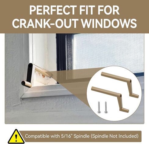 ERETOW RV Window Crank Handle 3 1/8" Stem Length, Fits 5/16" Spindle | R7003 RV Vent Extension Handle Replacement for Crank-Out Windows (2 Pack) in Kuwait