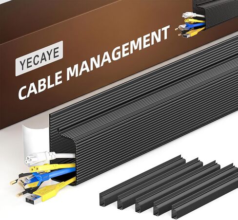YECAYE Cable Management, 6 Pack, Black in Saudi Arabia
