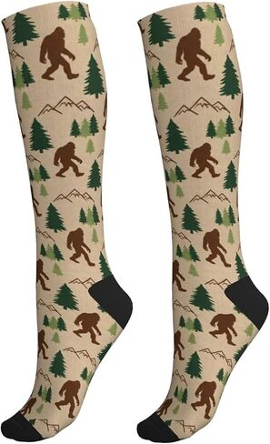 Hen Floral Compression Socks For Women Men, Knee High Support Stockings For Running Travel Nurse Flight Athletic in Saudi Arabia