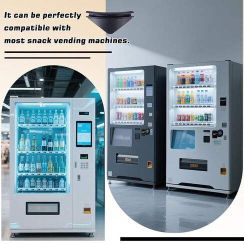 BENECREAT 50 Pcs Snack Vending Machine Universal Product Coil Pushers, Black Plastic Coil Spring Pushers for Snack and Candy Dispensing in Kuwait