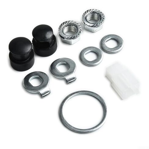 E-Bike Hub Motor Nuts Bike Safety Washers Electric Bicycle Wheel Lock Nuts Motor Axle Bolt Screw Set, E-Bike Hub Motor Axle Lock Nut Set, Replacement Nuts for Electric Bikes(for M12 Front) in Kuwait