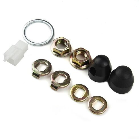 E-Bike Hub Motor Nuts Bike Safety Washers Electric Bicycle Wheel Lock Nuts Motor Axle Bolt Screw Set, E-Bike Hub Motor Axle Lock Nut Set, Replacement Nuts for Electric Bikes(for M12 Front) in Kuwait