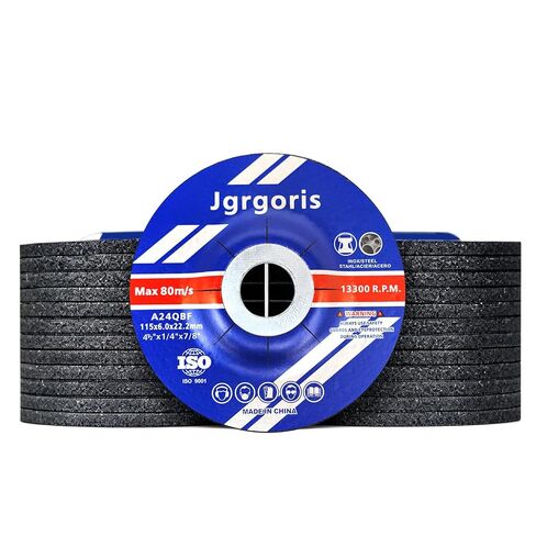 25 Pack Universal Grinding Wheels, 4-1/2" x1/4" x7/8" Grinding Disc for Metal & Stainless Steel, Aluminum Oxide and Three-Layer Glass Fiber Mesh in Kuwait