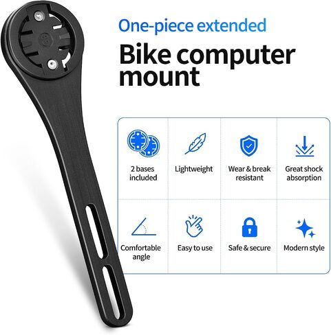 Out-Front Bike Computer Mount - Aluminum Combo Bracket for Camera & Light - Fits 31.8mm Handlebars in Kuwait