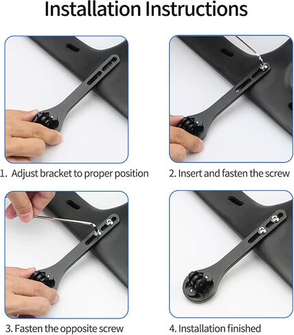 Out-Front Bike Computer Mount - Aluminum Combo Bracket for Camera & Light - Fits 31.8mm Handlebars in Kuwait