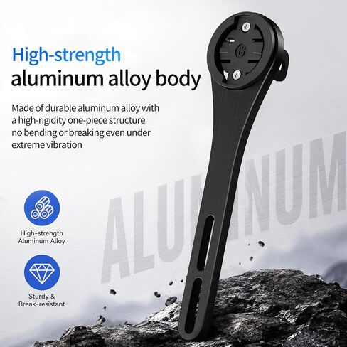Out-Front Bike Computer Mount - Aluminum Combo Bracket for Camera & Light - Fits 31.8mm Handlebars in Kuwait
