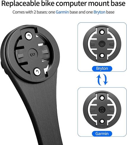 Out-Front Bike Computer Mount - Aluminum Combo Bracket for Camera & Light - Fits 31.8mm Handlebars in Kuwait