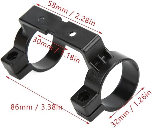 Electric Bike LCD Display Holder Plastic Bracket for LCD3 LCD3U LCD8H LCD8HU with Screws and Nuts(Black) in Kuwait
