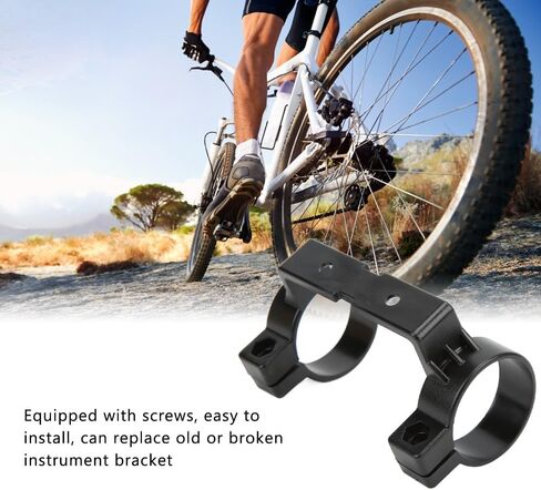 Electric Bike LCD Display Holder Plastic Bracket for LCD3 LCD3U LCD8H LCD8HU with Screws and Nuts(Black) in Kuwait