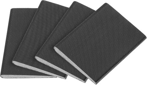 uxcell 64Pcs Door Corner Seals, Exterior Door Frame Seal, Adhesive Corner Pads Foam Draft Stopper for Gap Filler Bottom, Weather Protection, Noise Isolation, Black, Brown & Gray in Kuwait