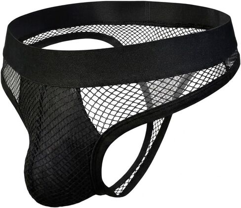 شبكة صيد السمك للرجال ثونغ Sissies G-String شبكة مثيرة منخفضة الارتفاع قابلة للتنفس in Kuwait