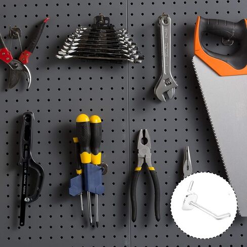 100 قطعة من خطافات Pegboard البلاستيكية الشفافة من الأكريليك خطافات بلاستيكية للبيع بالتجزئة خطافات لوح ربط لوح رفوف خطاف للمرآب لوحات ربط المطبخ تخزين الحرف اليدوية in Kuwait