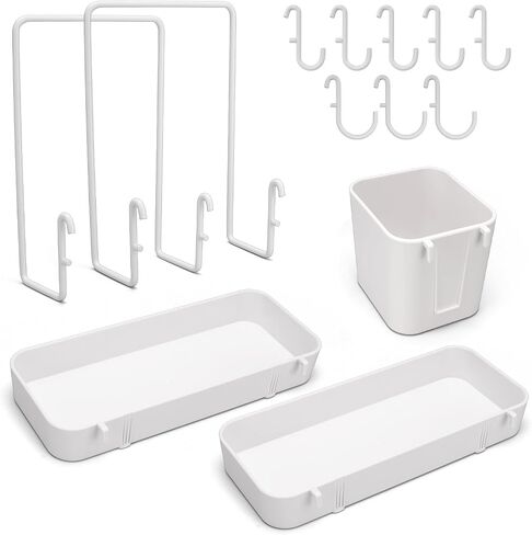 13-Pack Coffee Station Accessories for IKEA Skadis Pegboard, Minimalist Coffee Bar Pegboard Organizer, Pegboard Accessories for Espresso Tools, Standard Peg Board Hooks for Hanging and Attachments in Kuwait