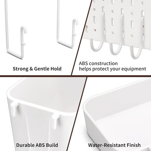 13-Pack Coffee Station Accessories for IKEA Skadis Pegboard, Minimalist Coffee Bar Pegboard Organizer, Pegboard Accessories for Espresso Tools, Standard Peg Board Hooks for Hanging and Attachments in Kuwait
