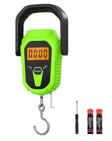 Fish Scale with Lip Gripper – 110lb/50kg Digital Fishing Weight Scale with Hook & Clamp, LCD Display & Hanging Design – Ideal Boat Gift for Anglers & Men in Saudi Arabia