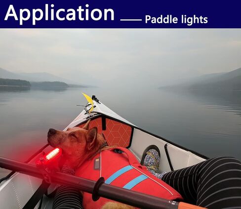 4Pack LED Navigation Lights Kit for Boat Kayak, Stern Light Battery 0perated, Easy Clip on for Night Kayaking, Boating, Canoeing, Paddle Board, Jet Ski, Dinghy, 2Pcs Safety Whistles-Amzonly in Kuwait